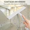 RICHMIRTH Shower Squeegee for Glass Doors 10" Silicone Squeegee with Built-in Hook, One-Piece Seamless Design, Streak-Free & No-Scratch Window Cleaner for Bathroom, Mirrors & Tiles White view 4