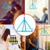 JHNKOJ Blue Quartz Crystal Singing Pyramid Crystal Singing Pyramid Healing Musical Instrument for Sound Healing Meditation Accessories,8 Inch view 4