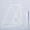 JHNKOJ 5-12 Inch Clear Crystal Quartz Pyramid/Mokaba/Merkaba,Stress Reduction Corner Stand Percussion Instrument Forsound Therapy Meditation Yoga A,10 Inch view 1