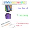 JHNKOJ Colorful Alchemy Sound Bowl,432 Hz/440 Hz Coloured Natural Cosmic Light Singing Bowl for Yoga Meditation & Sound Healing,E Note-6In 440Hz+Bag view 2