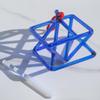JHNKOJ Blue Crystal Singing Pyramid, Excellent Sound,Perfect Chakra Healing Musical Instrument, for Healing Meditation, with Crystal Singing Bowl Striker,8 Inch view 2