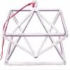 JHNKOJ Quartz Crystal Singing Pyramid Chakra Optically Clear Quartz Crystal Singing Mokaba Merkaba, with Two Type Striker,7 Inch+Bag view 3