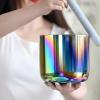 JHNKOJ Natural Colorful Cosmic Light Alchemy Bowl,Alchemy Clear Cosmic Light Quartz Crystal Singing Bowl for Sound Healing and Prayer, Stress Reduction,G Note-7In 440Hz+Bag view 4