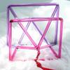 JHNKOJ Quartz Crystal Singing Pyramid Pink-Purple Bicolor, Perfect Chakra Healing Musical Instrument, Sound Therapy Meditation Yoga Gift,6 Inch view 2