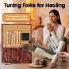 Tuning Forks Healing Set, Weighted & Unweighted YIDDA1 Sound Tuning Forks 128HZ 136.1HZ 256HZ 384HZ,Chakra Sound Therapy Tools for Yoga Meditation Relaxation, Ideal Gift for Mother's Day view 2