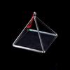 JHNKOJ Clear Quartz Crystal Singing Pyramid Crystal Singing Pyramid Set Healing Musical Instrument for Sound Healing Meditation Accessories,8 Inch view 2