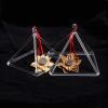 JHNKOJ Clear Quartz Crystal Singing Pyramid Crystal Singing Pyramid Set Healing Musical Instrument for Sound Healing Meditation Accessories,8 Inch view 3