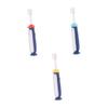 HOMOCONO 3pcs Cartoon Toothbrush Set with Soft Bristles Manual Cleaning Toothbrush for Ages 3-12 Oral Care Tool with Blue, Yellow, Red Colors Random Color view 1