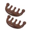 CLISPEED Wooden Scalp Massage Comb 2pcs Set Sandalwood Hair Scalp Massager with Wide Smooth Teeth Portable Head Massage Tool for Daily Relaxation view 1