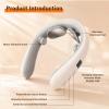 Xpudding Neck Massager with Heat, Electric Pulse Neck Massager for Pain Relief, Wireless Neckology Intelligent Massager for Women view 2