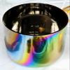 JHNKOJ Natural Colorful Cosmic Light Alchemy Bowl,Alchemy Clear Cosmic Light Quartz Crystal Singing Bowl for Sound Healing and Prayer, Stress Reduction,G Note-6In 440Hz+Bag view 2