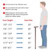 YIVIYAR Wooden Walking Cane, Beech Wood Handmade Ergonomic Cane with Non-Slip Rubber Tip, 34 inch for Men & Women, Supports up to 350 lbs, Coffee view 2