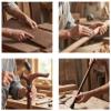 YIVIYAR Wooden Walking Cane, Beech Wood Handmade Ergonomic Cane with Non-Slip Rubber Tip, 34 inch for Men & Women, Supports up to 350 lbs, Coffee view 4