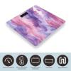 Abstract Watercolor Purple Bathroom Scale for Body Weight 400 Lb Weight Scale with High Precision Sensors Tempered Glass Highly Accurate Digital Weighing Machine for People view 3