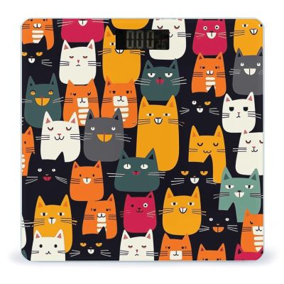 Animal Cat Bathroom Scale for Body Weight 400 Lb Weight Scale with High Precision Sensors Tempered Glass Highly Accurate Digital Weighing Machine for People