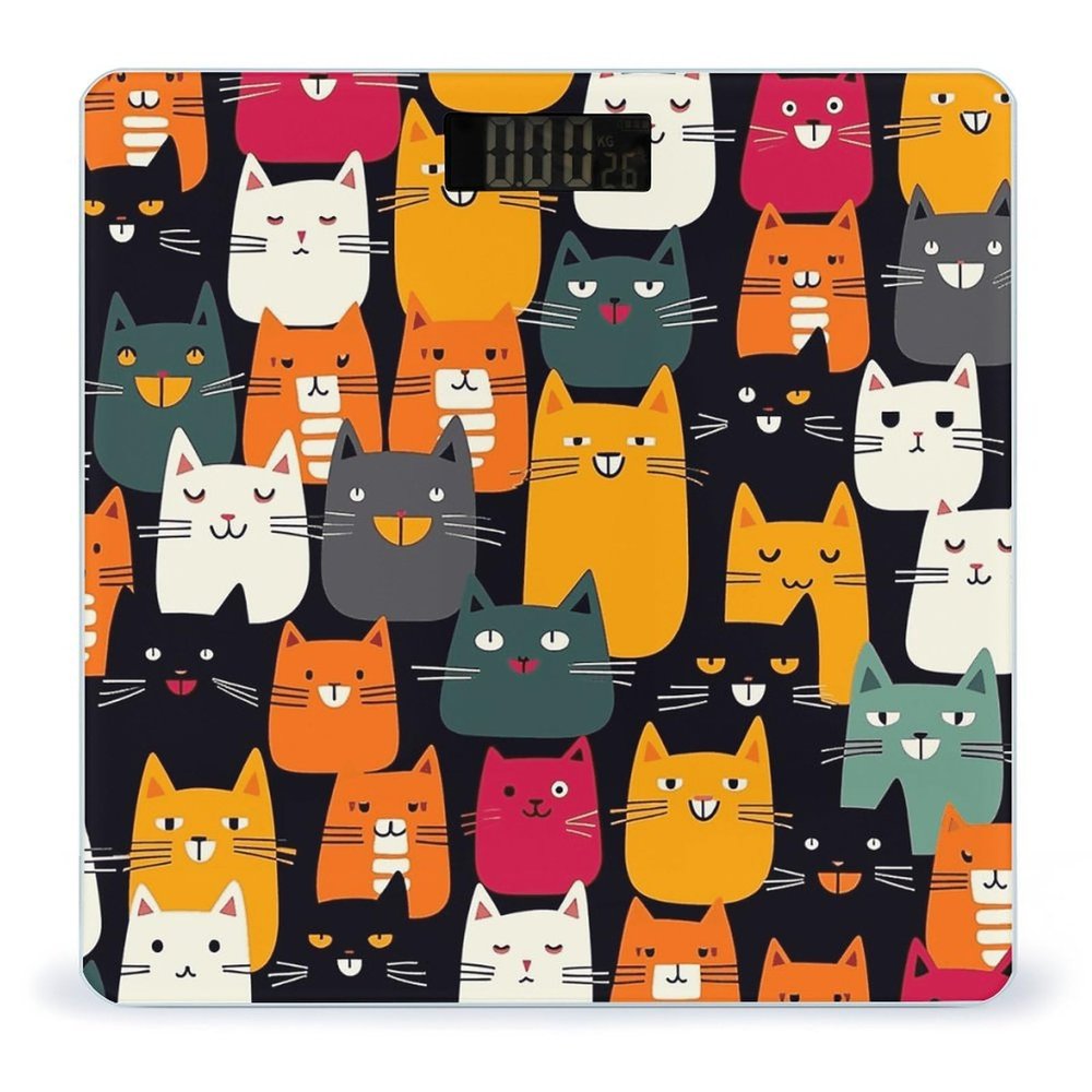 Animal Cat Bathroom Scale for Body Weight 400 Lb Weight Scale with High Precision Sensors Tempered Glass Highly Accurate Digital Weighing Machine for People