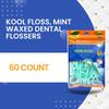 Mint Waxed Dental Flossers, Dr Fresh,s 60 Count Smooth Glide Floss Picks for Plaque Removal & Gum Care (Pack of 2) view 2