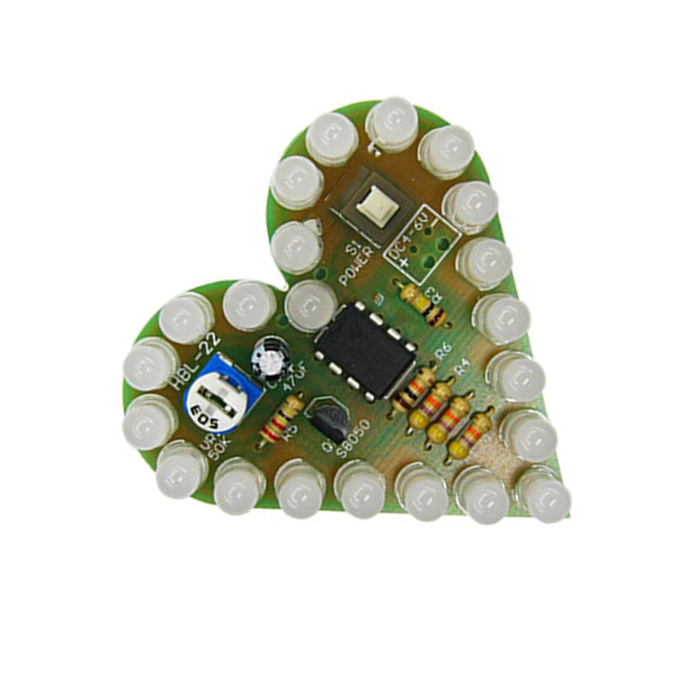 Adjustable Breathing Light Set Analog Circuit Board for Beginners Education Without Programming Required Design Analog Breathing LED