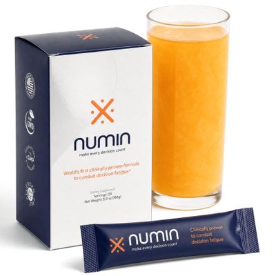 Numin Brain Supplement for Memory & Focus with Rhodiola & L-Tyrosine, 20 Ct