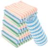 RUNROTOO Kitchen Dish Towels 10pcs Set 30x30cm Multi-Color Water Absorbent Washcloths Sturdy Dish Rags for Kitchen Cleaning and Tableware Care Random Color view 1