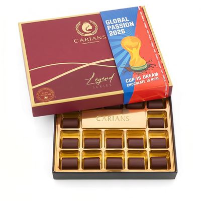 Carians Golden 17 World Cup Edition, Premium Assorted Gourmet Chocolates, Limited Edition Gift Box, 17 Individually Wrapped Fine Chocolates, Elegant Holiday Treats for 2026