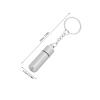 Alipis Portable Cigar Punch Keychain Stainless Steel Single Hole Cutter for Travel and Gatherings Silver view 2