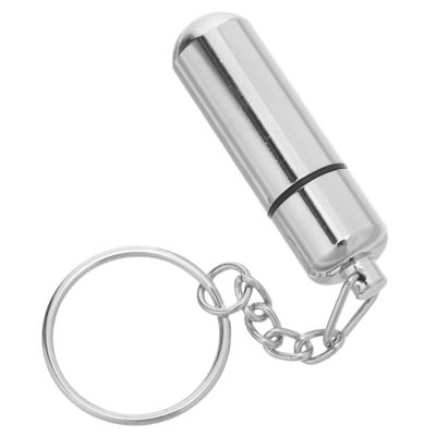 Alipis Portable Silver Cigar Punch Cutter with Keychain, Stainless Steel Hole Cutter Tool for Outdoor Parties and Everyday Carry