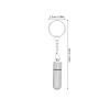 Alipis Portable Silver Cigar Punch Cutter with Keychain, Stainless Steel Hole Cutter Tool for Outdoor Parties and Everyday Carry view 2