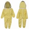 Omquot Anti-bee suit, cotton, breathable, good ion, round hat, beekeeper suit, easy to wear for outdoor, Yellow, #608 view 2