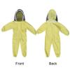 Omquot Anti-bee suit, cotton, breathable, good ion, round hat, beekeeper suit, easy to wear for outdoor, Yellow, #608 view 3