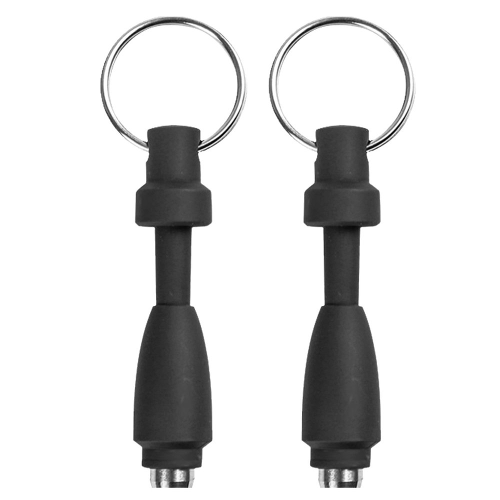 Abaodam 2pcs Cigar Punch Set Portable Keychain Mini Hole Punchers Retractable Metal Cutter for Outdoor Camping