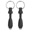 Abaodam 2pcs Cigar Punch Set Portable Keychain Mini Hole Punchers Retractable Metal Cutter for Outdoor Camping view 1