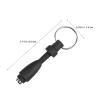Abaodam 2pcs Cigar Punch Set Portable Keychain Mini Hole Punchers Retractable Metal Cutter for Outdoor Camping view 2