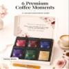 Personalized Coffee Gift Set for Mom 6 Premium Ground Coffee Sampler + Honey Sticks Custom Message Inside Box Mothers Day Gift from Daughter or Son view 4
