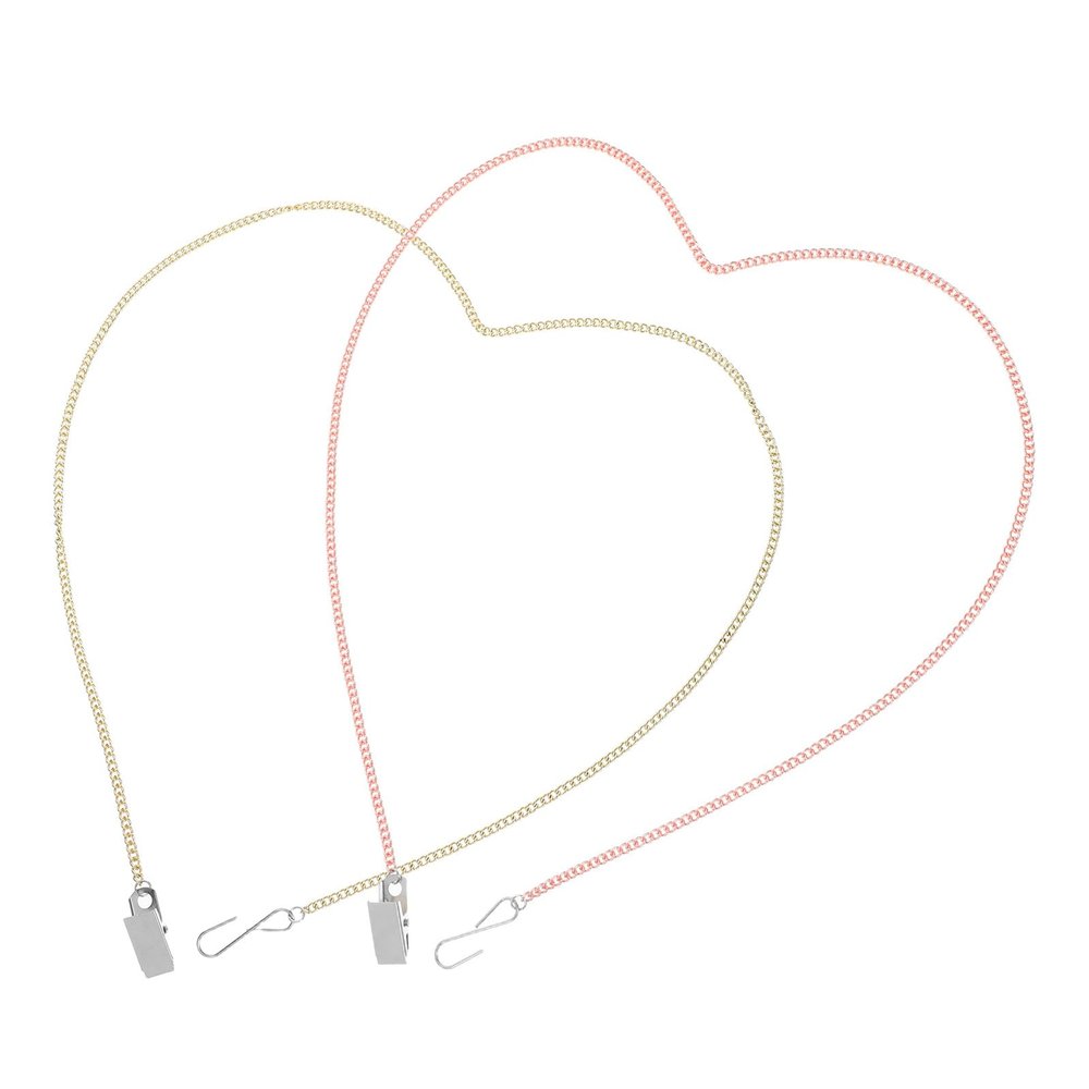 PATKAW 2pcs Clothes Zipper Puller and Zipper Helper Tool for Dresses and Boots, Gold Rose Gold Metal Chain Assist, Smooth Zip Operation Tool for Women and Pregnant Users