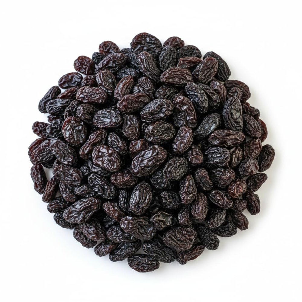 Black Raisins Seedless Naturally Dried, Soft Chewy Dried Grapes Snack, Naturally Sweet Raisins for Baking, Oatmeal, Yogurt, Trail Mix, Packed in a Resealable Bag, Healthy Snack Pantry Staple, 1 lb