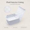 Tekhoho Large White Gift Box 13.210.55 Inches, Magnetic Lid Gift Box with Plaid Lining & Ribbon for Holiday, Birthday & Wedding Packaging view 3