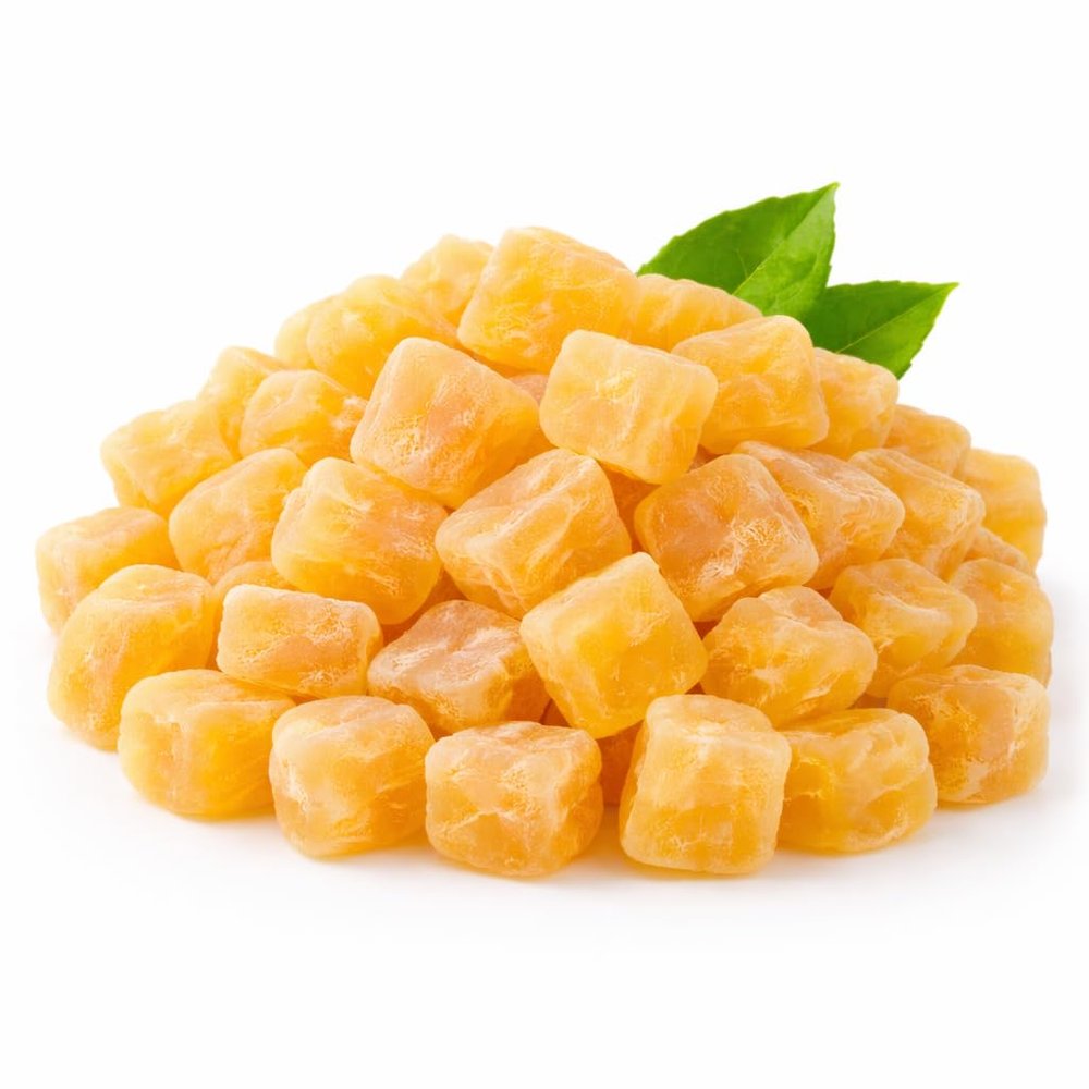 Dried Pineapple Dices, Pineapple Cubes, Soft and Chewy Texture, Tropical Dried Fruit Snack for Baking, Oatmeal, Yogurt, Trail Mix, No Added Colors and No Artificial Flavors, Resealable Bag, 1 lb