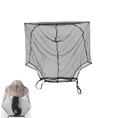 ArrErr Mosquito Head Net with Chest Straps Ultra Large Face Netting Covers Over Hats Insect Mesh Screen Net Protector for Gardening Hiking Walking Outdoor Trail Trikking Lawn Mowing Fishing Camping