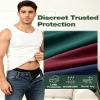 Battewa Incontinence Underwear for Men 60ml Leakproof Boxer Brief 5pack, L view 3