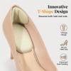 10 PCS Anti-Slip Heel Liners for Women Shoes, Soft Cushion Heel Pads for Shoes that are Too Big, Back Heel Cushion Pads Heel Grips Shoe Heel Inserts for Women and Men (Black) view 4