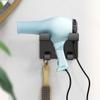 Gadpiparty Stainless Steel Hair Dryer Holder Wall Mounted No-drill Blow Dryer Rack with Black Coating Suitable for Home and Travel Use view 4