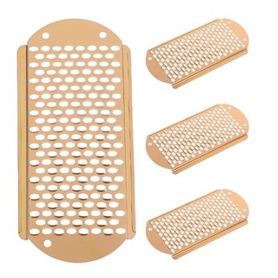DOITOOL 4pcs Foot File and Foot Rasp Manual Hard Skin Remover Set for Pedicure with Rose Gold Handle Dead Skin Callus Scraper Suitable for Salon and Home Use