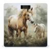 Animals Embroidery Paintings Horses Bathroom Scale for Body UV Printing Design Scale High Precision Bathroom Scale, Upgraded Slim Large Clear Numbers, Upgraded Stylish for Home Bedroom Bathroom view 1