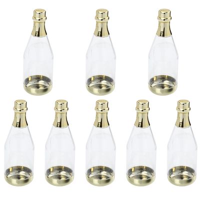 Luxshiny 8pcs Sparkling Wine Bottle Candy Boxes Large Wine Bottle Shaped Candy Holder Party Favor Storage Case for Wedding and Celebration Decorations