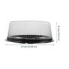 10pcs Cake Box Plastic Display Container Round Carrier Dome Containers with Lids Pastry Bakery Boxes Mini view 2