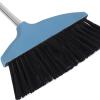 Adorainbow Soft Bristle Sweeping Broom with Long Stainless Steel Handle, Anti-Hair Lint Household Cleaning Broom for Indoor and Outdoor Use, Blue Floor Sweeper for Kitchen and Office view 3