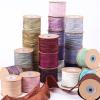 10 Yards Pleated Organza Ribbon, 1 Inch Gathered Edging Trimmings Tulle Fabric for Wedding Dress Gown Clothing Applique Embellishment DIY Sewing Crafts(Dark Orange) view 2