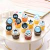 Rsstarxi 63 Pack Edible Class of 2026 Graduation Cupcake Toppers Graduation Cap Decorations Congrats Grad Cake Decorations for I Did It Happy Graduation Theme Party Supplies Light Blue view 3