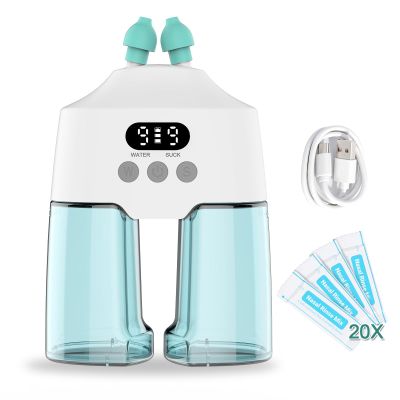 Cimotsde Nasal Irrigation System with 20 Saline Packets, Sinus Rinse Machine, Nose Sinus Cleaner Machine with Water Tank & Waste Collection Tank